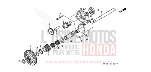REVERSE GEAR GL1500J de 1988